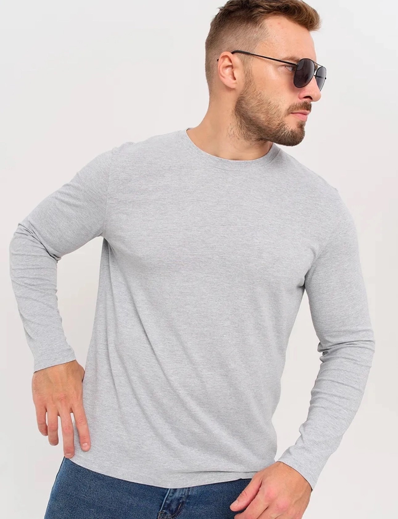 лонгслив,мужской лонгслив,серый лонгслив,лонгслив мужской с длинным рукавом серый,лонгслив однотонный мужской