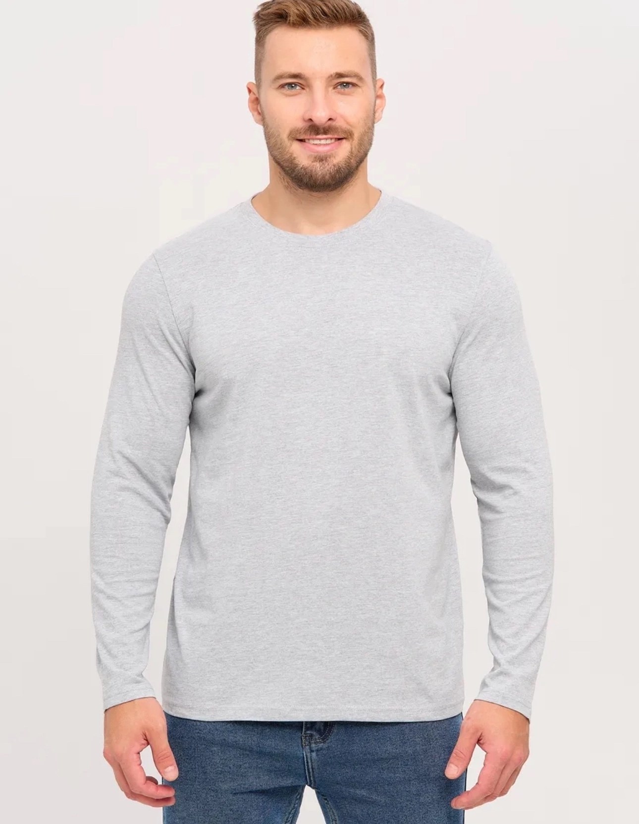 лонгслив,мужской лонгслив,серый лонгслив,лонгслив мужской с длинным рукавом серый,лонгслив однотонный мужской