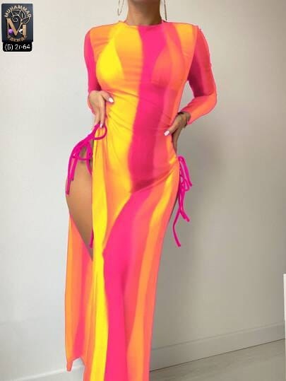 пляжное платье,пляжное платье с разрезом,длинное платье,модное платье,пляжное длинное платье