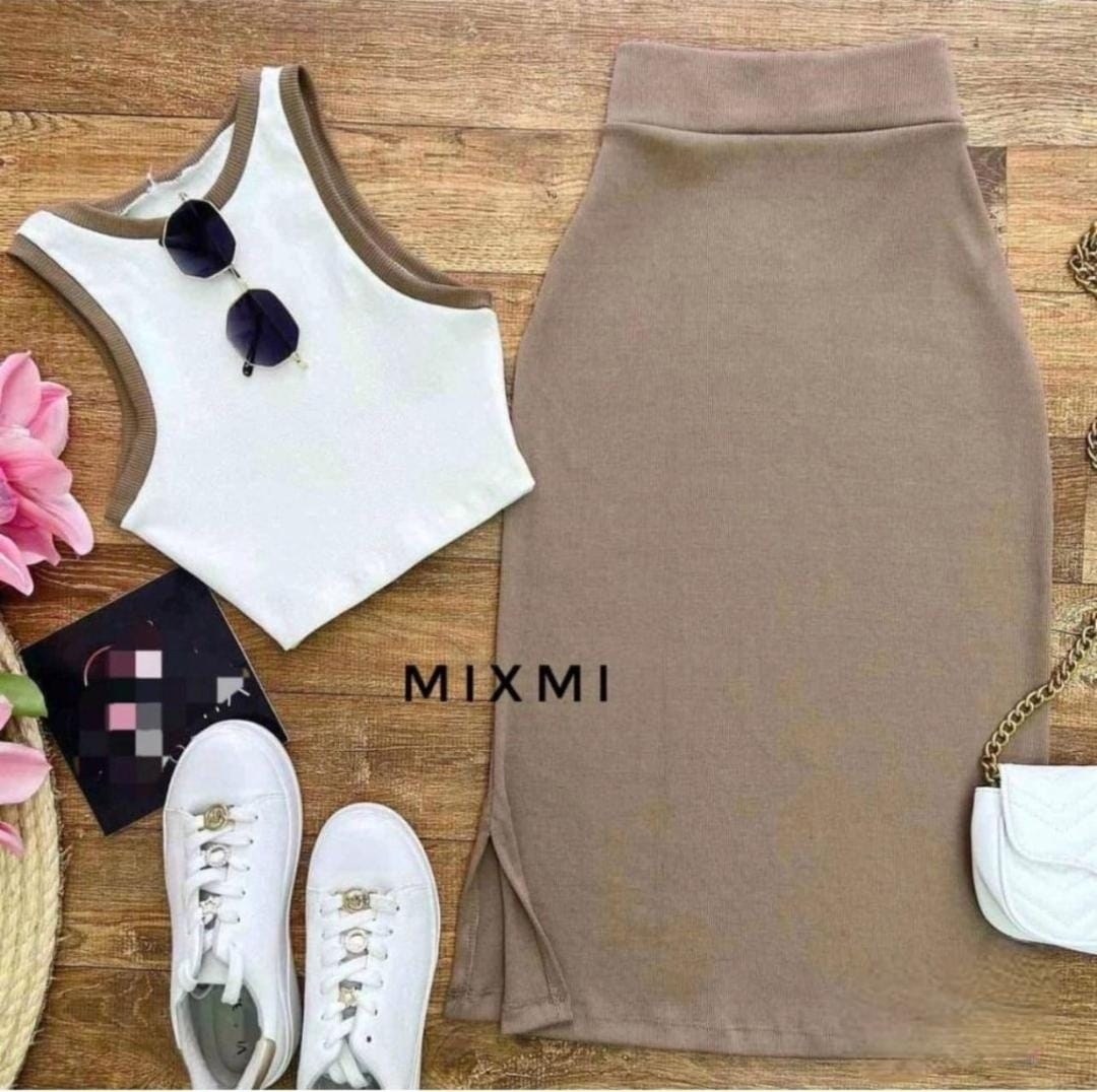 юбка трикотажная,,костюм топ юбка,костюм с юбкой миди,летний костюм с юбкой и топом