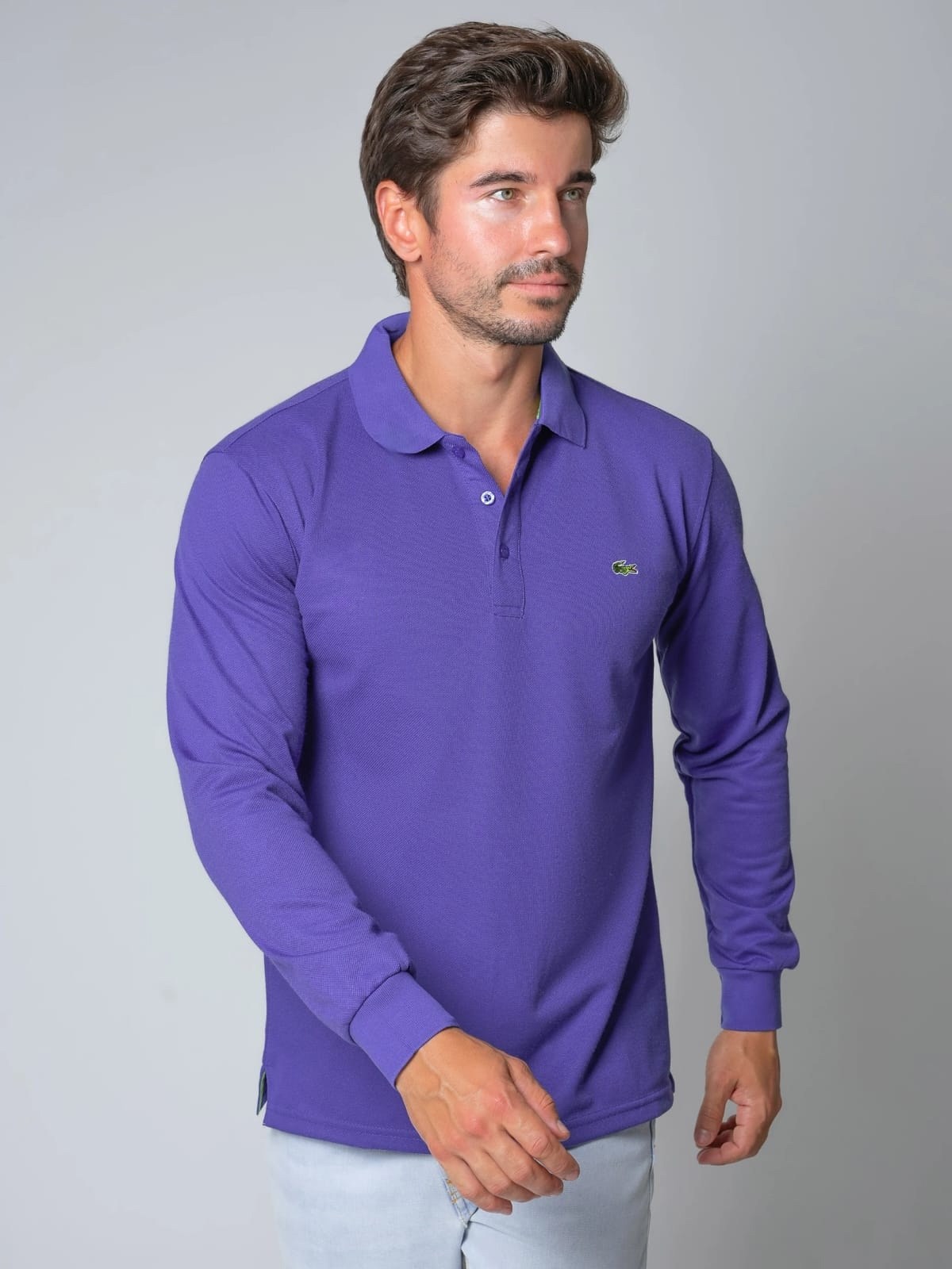 поло с длинными рукавами,lacoste белый,long sleeve polo shirt lacoste,кофта белая мужская,мужская мода