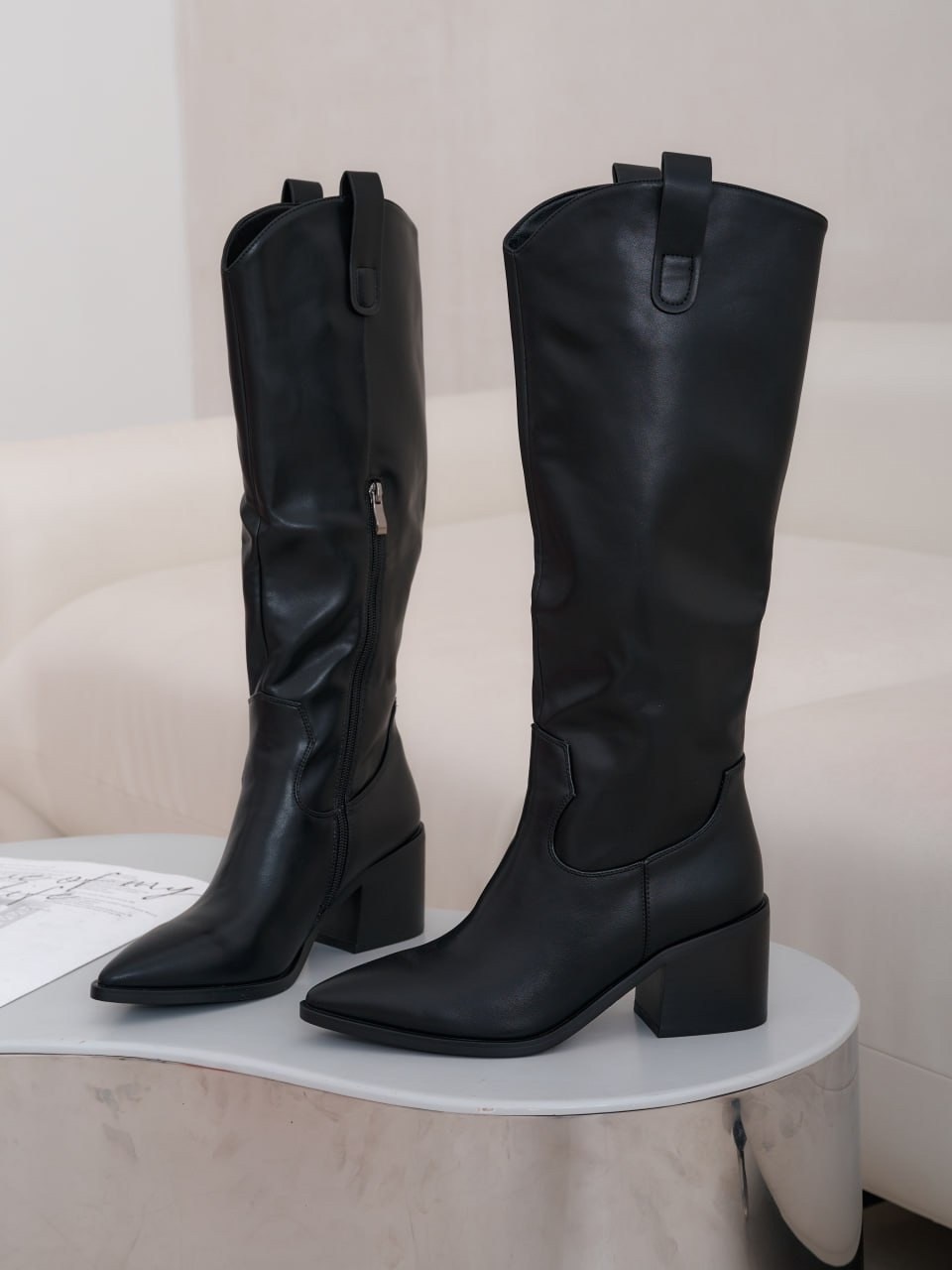 женские сапоги,черные сапоги,модные сапоги,черные женские сапоги,сапоги казаки