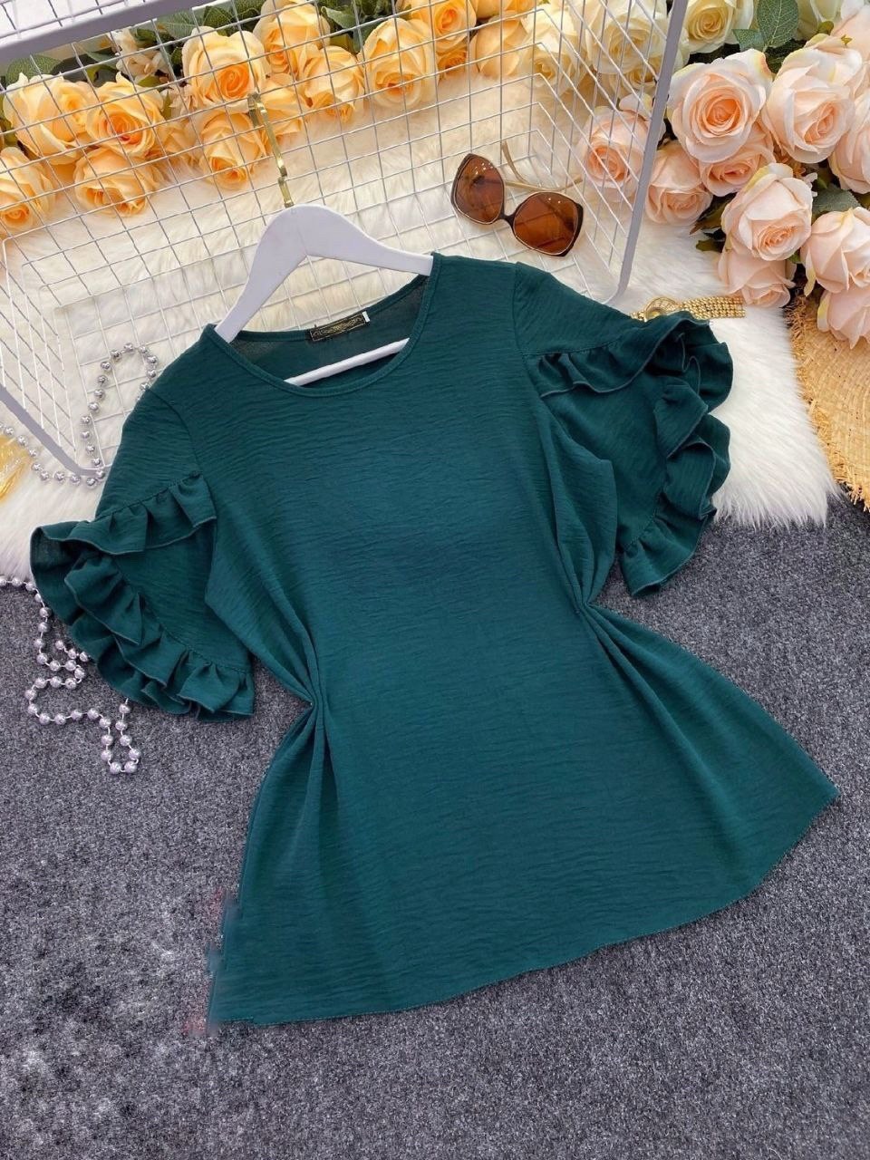 блузка кофточка,блузка женская,голубая блузка,блузка с оборками,блузка кофта