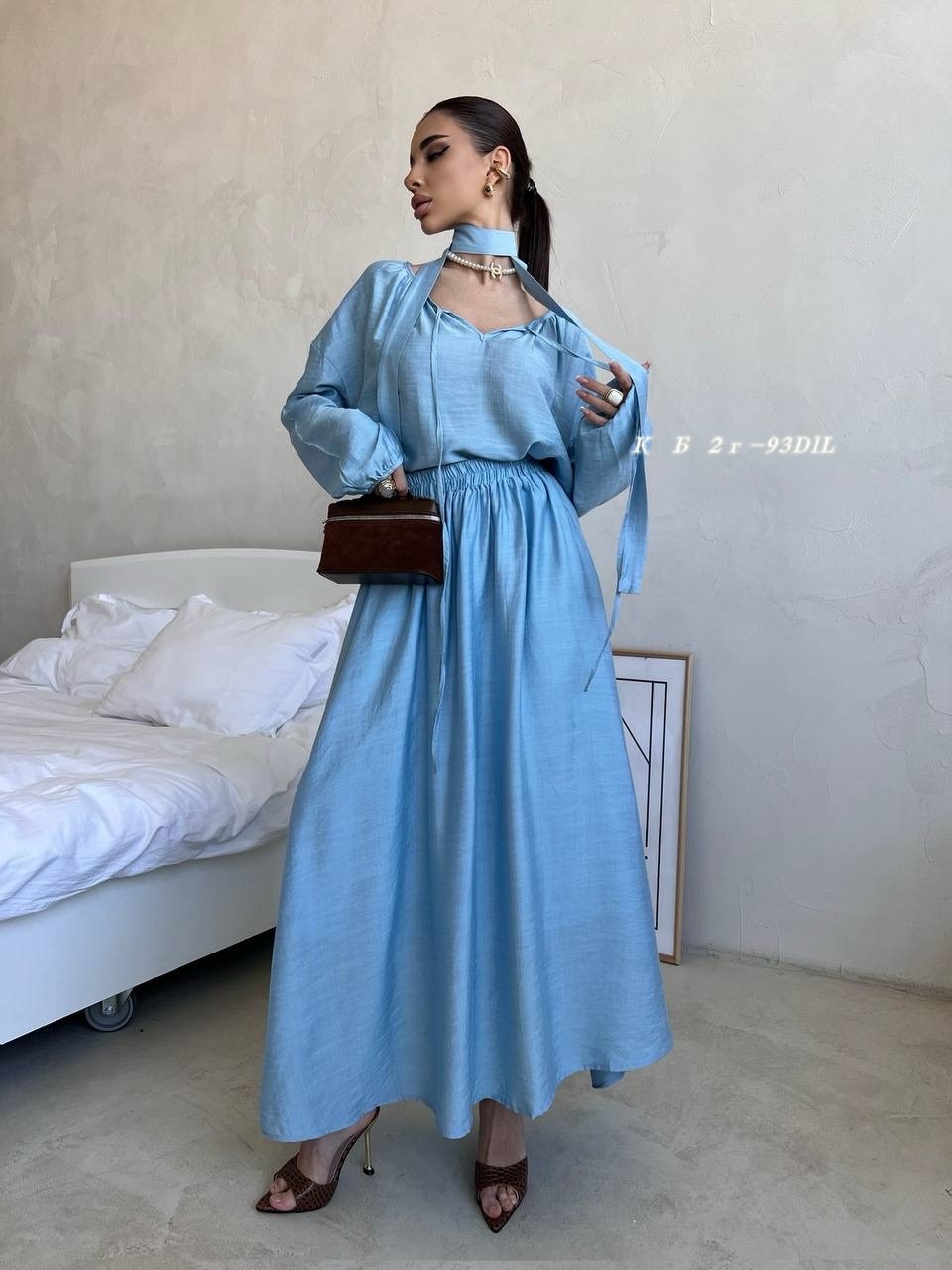 костюм с юбкой,платья сарафан,летнее платье,голубое платье