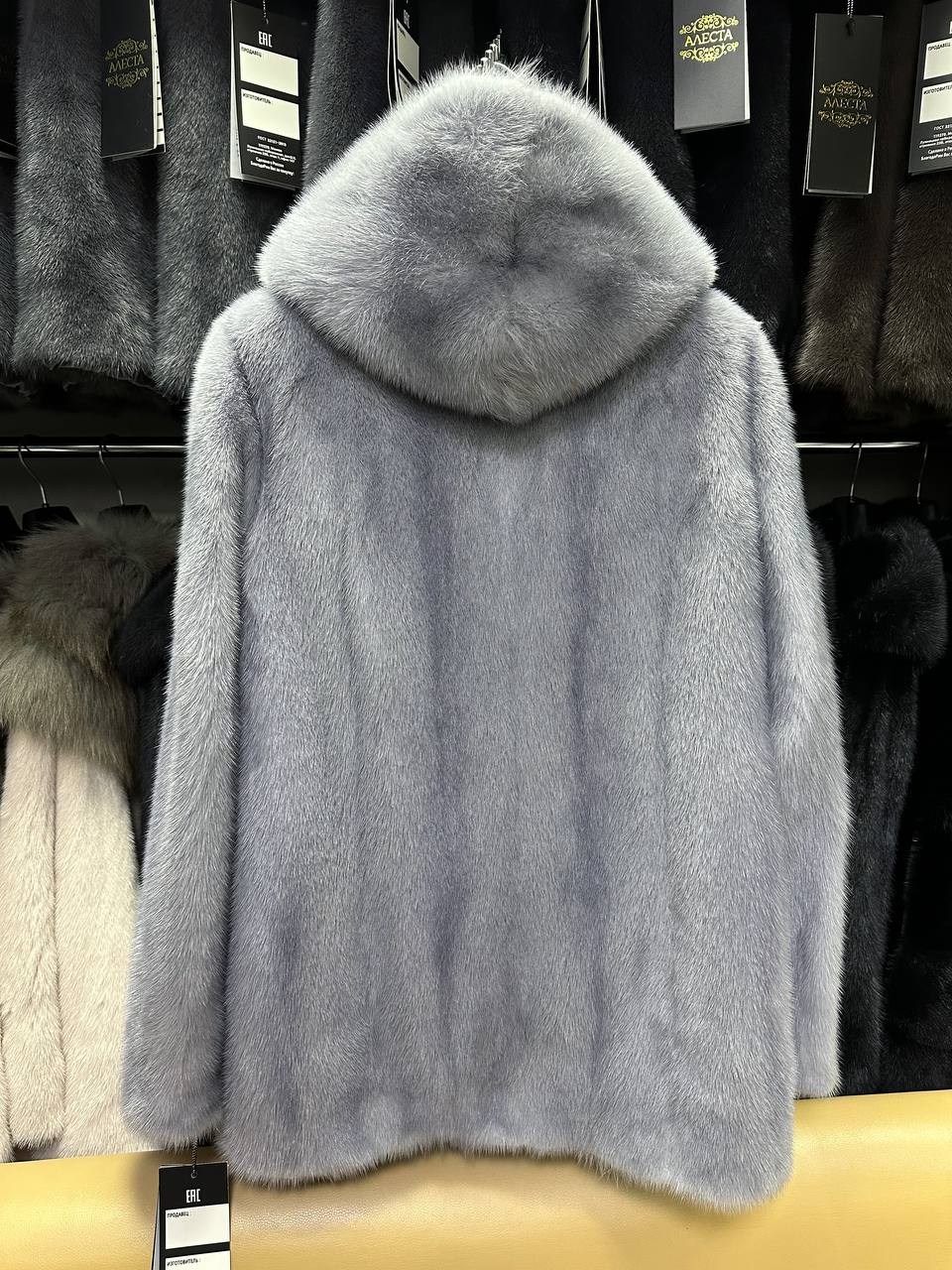 шуба норковая с капюшоном,шуба норковая серая,шуба из норки с капюшоном укороченная,шуба норковая графит,шуба норковая