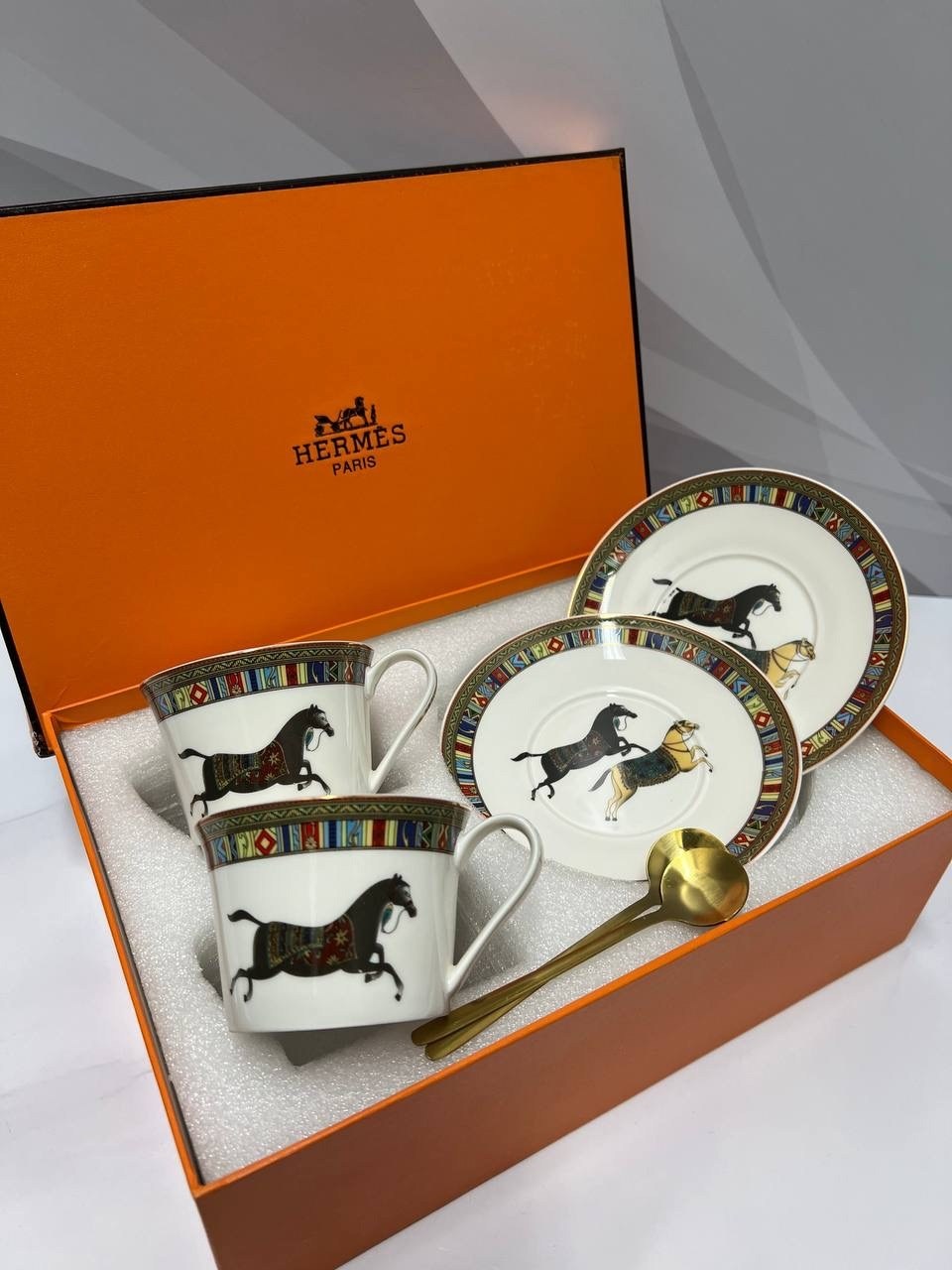 посуда hermes,чайная пара эрмес,набор чайная пара,чайные наборы,чайный набор на 2 персоны