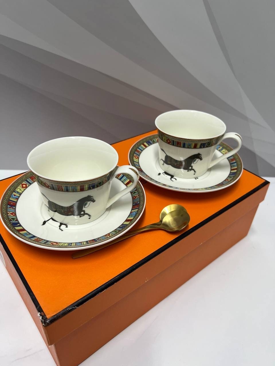 посуда hermes,чайная пара эрмес,набор чайная пара,чайные наборы,чайный набор на 2 персоны
