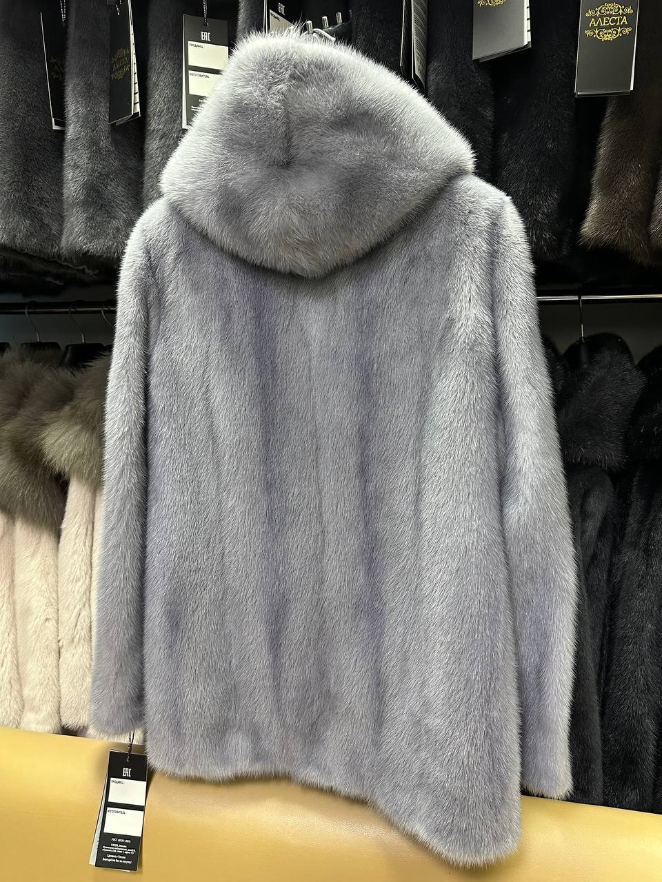 шуба норковая с капюшоном,шуба норковая серая,шуба из норки с капюшоном укороченная,шуба норковая графит,шуба норковая