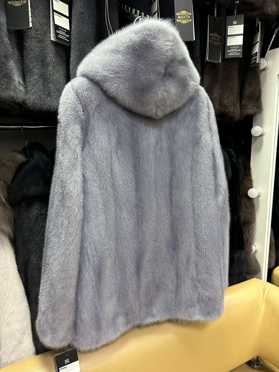 шуба норковая с капюшоном,шуба норковая серая,шуба из норки с капюшоном укороченная,шуба норковая графит,шуба норковая