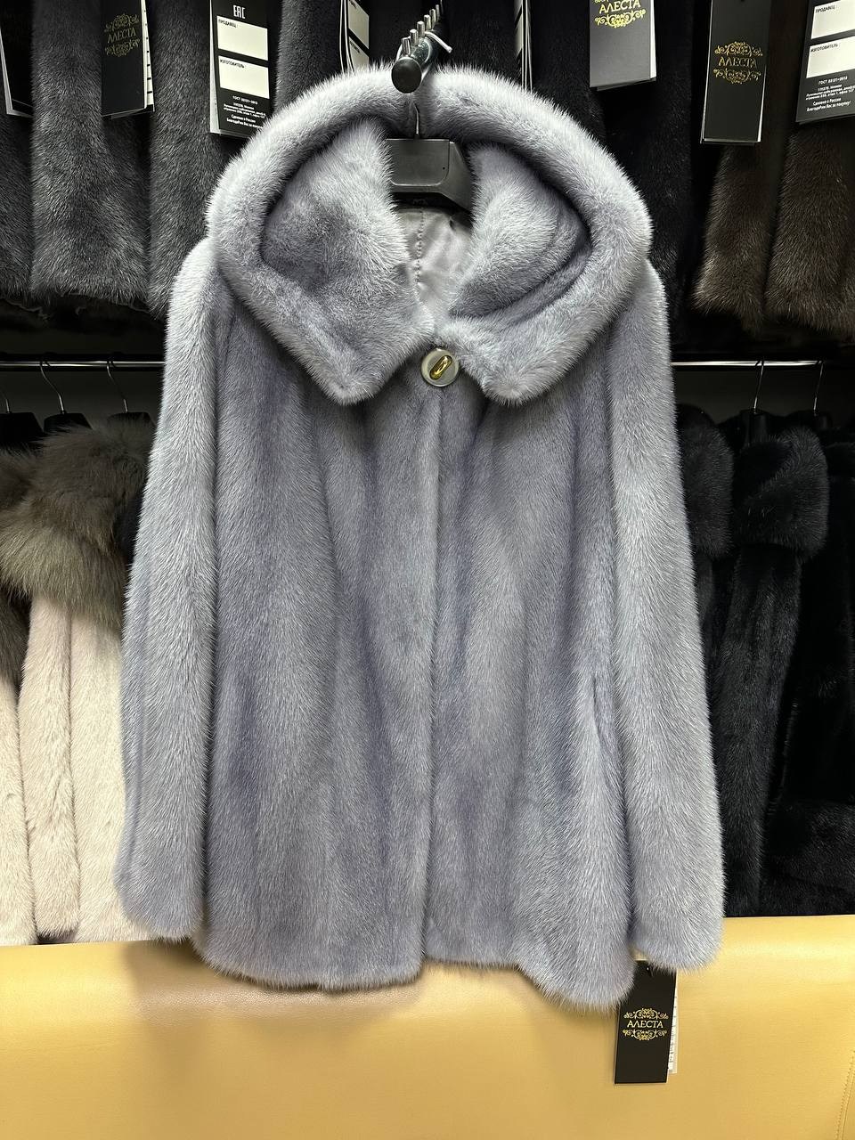 шуба норковая с капюшоном,шуба норковая серая,шуба из норки с капюшоном укороченная,шуба норковая графит,шуба норковая