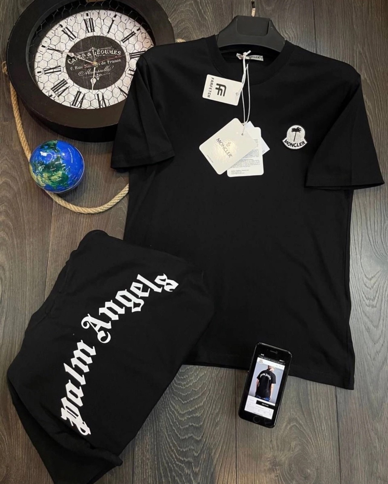 moncler x palm angels,футболка moncler x palm angels,moncler palm angels,moncler palm angels футболка,мужские футболки palm angels