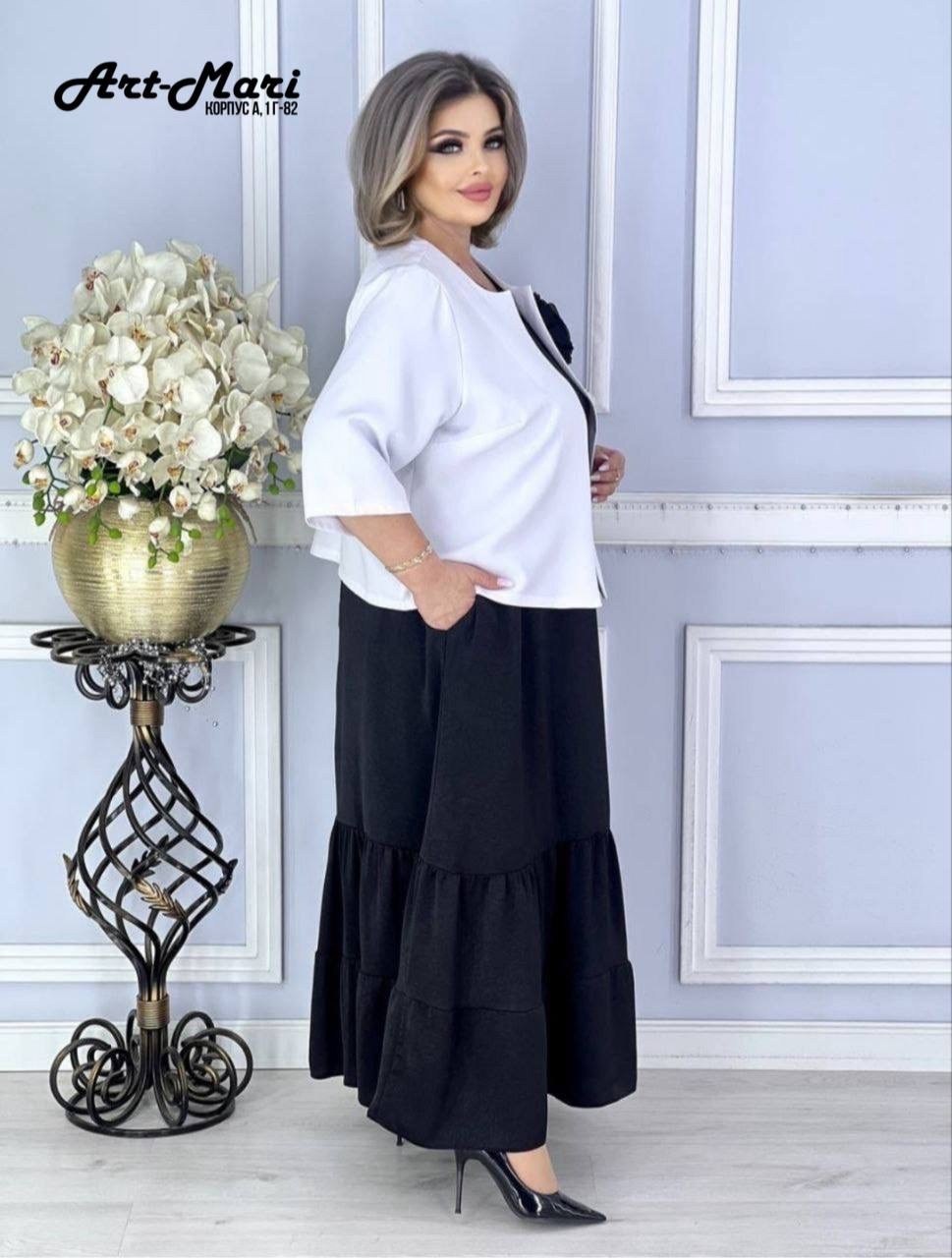 костюм платье и жакет, больших размеров,костюм двойка,стильные костюмы,платье костюм