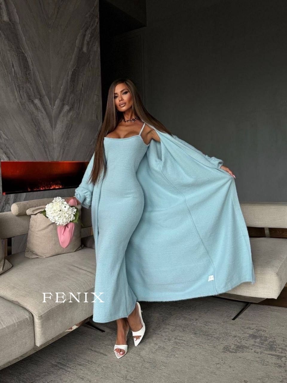 платье лапша с кардиганом,платье накидка,трикотажное платье,платье длинное,костюм с кардиганом