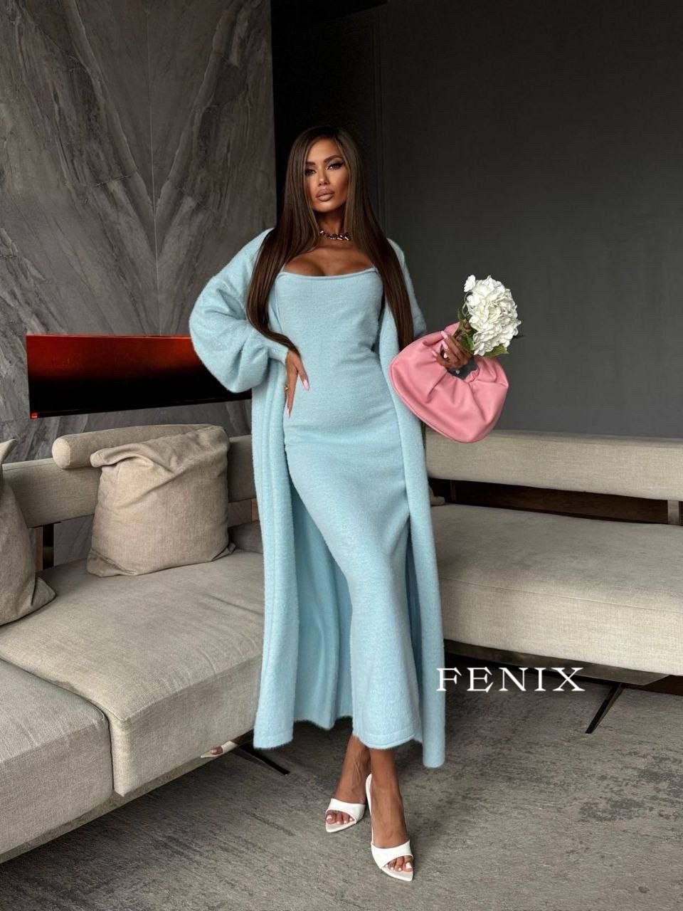 платье лапша с кардиганом,платье накидка,трикотажное платье,платье длинное,костюм с кардиганом