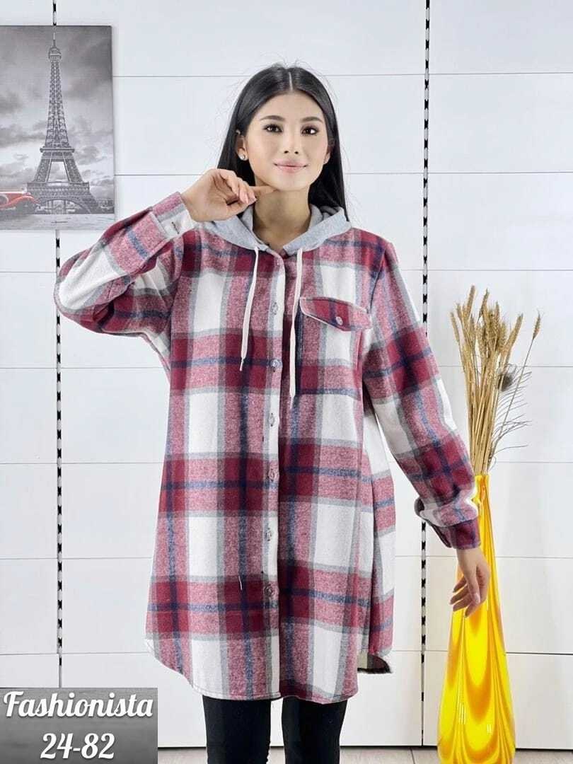 рубашка оверсайз теплая в клетку удлиненная,рубашка теплая в клетку с капюшоном,рубашка женская,рубашка теплая,удлиненная рубашка