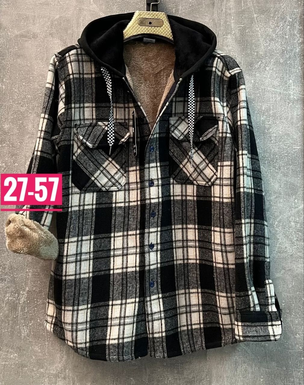 рубашка теплая в клетку оверсайз,рубашка в клетку теплая,рубашка с капюшоном,теплая рубашка,рубашка в клетку с капюшоном
