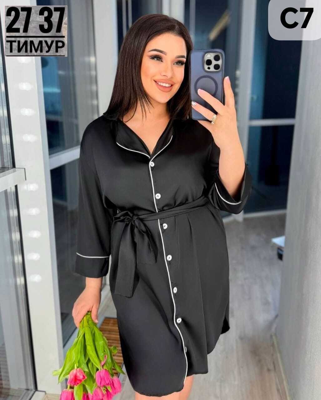 женский халат, больших размеров,женская ночная рубашка,рубашка пижама