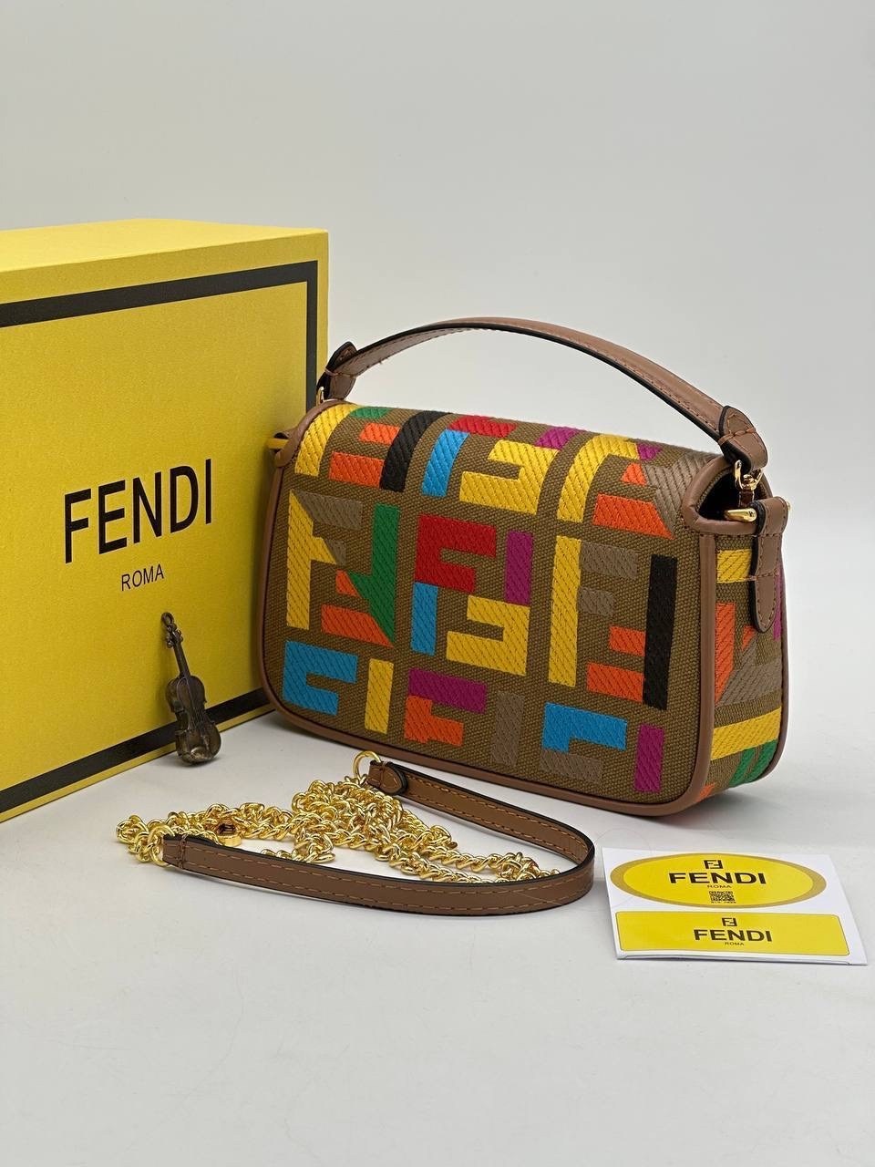 сумка фенди разноцветная,сумка fendi baguette,сумка женская fendi,cумка fendi,fendi сумка на плечо