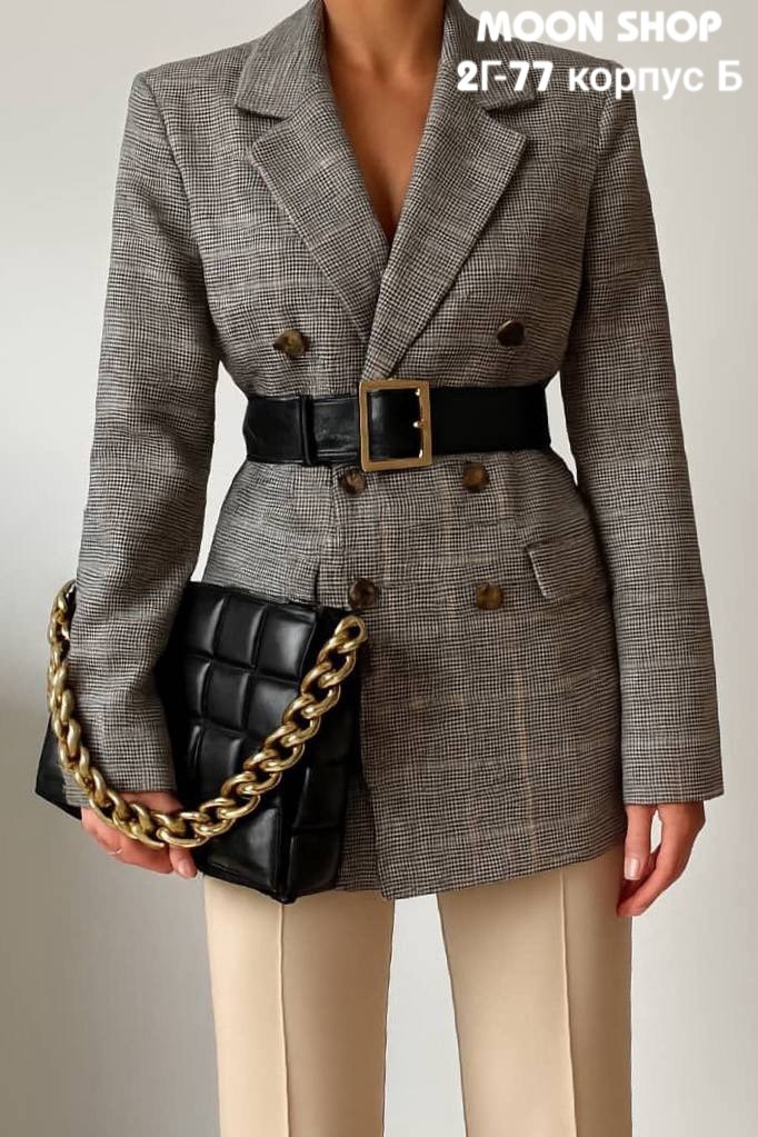 пиджак в клетку женский,пиджак в клетку,жакет с поясом,жакет в клетку,пальто поясом