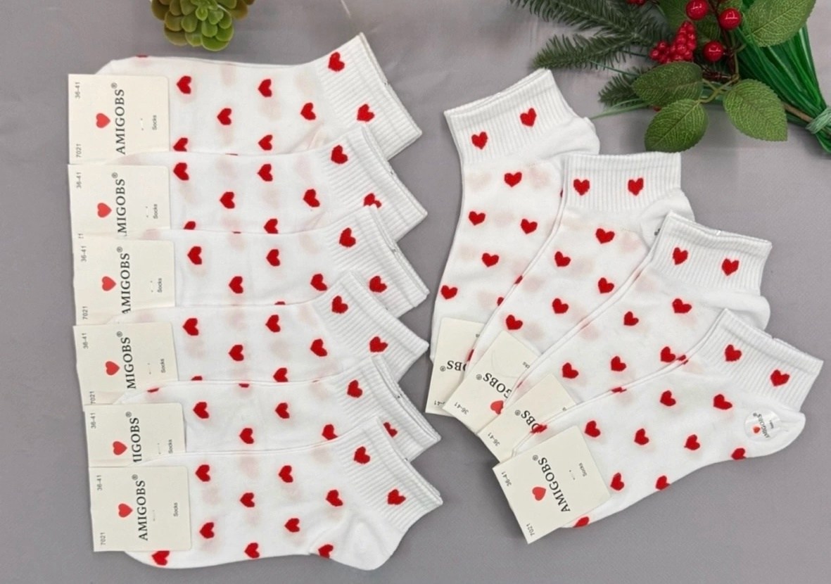 носки женские 10 пар,носки женские,носки с сердечками,носки для женщин,носки женские средние