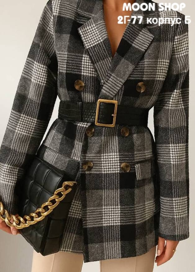 пиджак в клетку женский,пиджак в клетку,жакет с поясом,жакет в клетку,пальто поясом