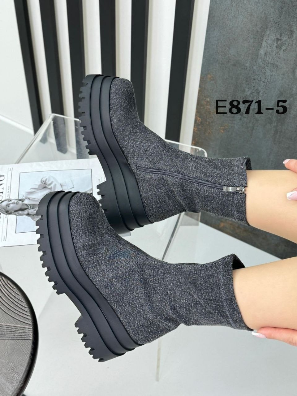 , женская,ботинки текстиль,ботинки на платформе,платформа