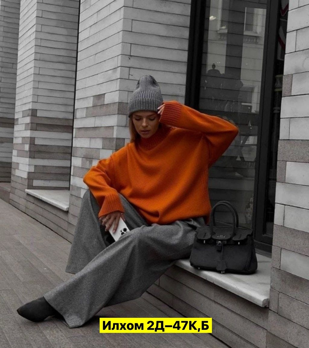 свитер женский белый,свитер свободного кроя,свитер женский с горлом,свитер оверсайз удлиненный,свитер удлиненная