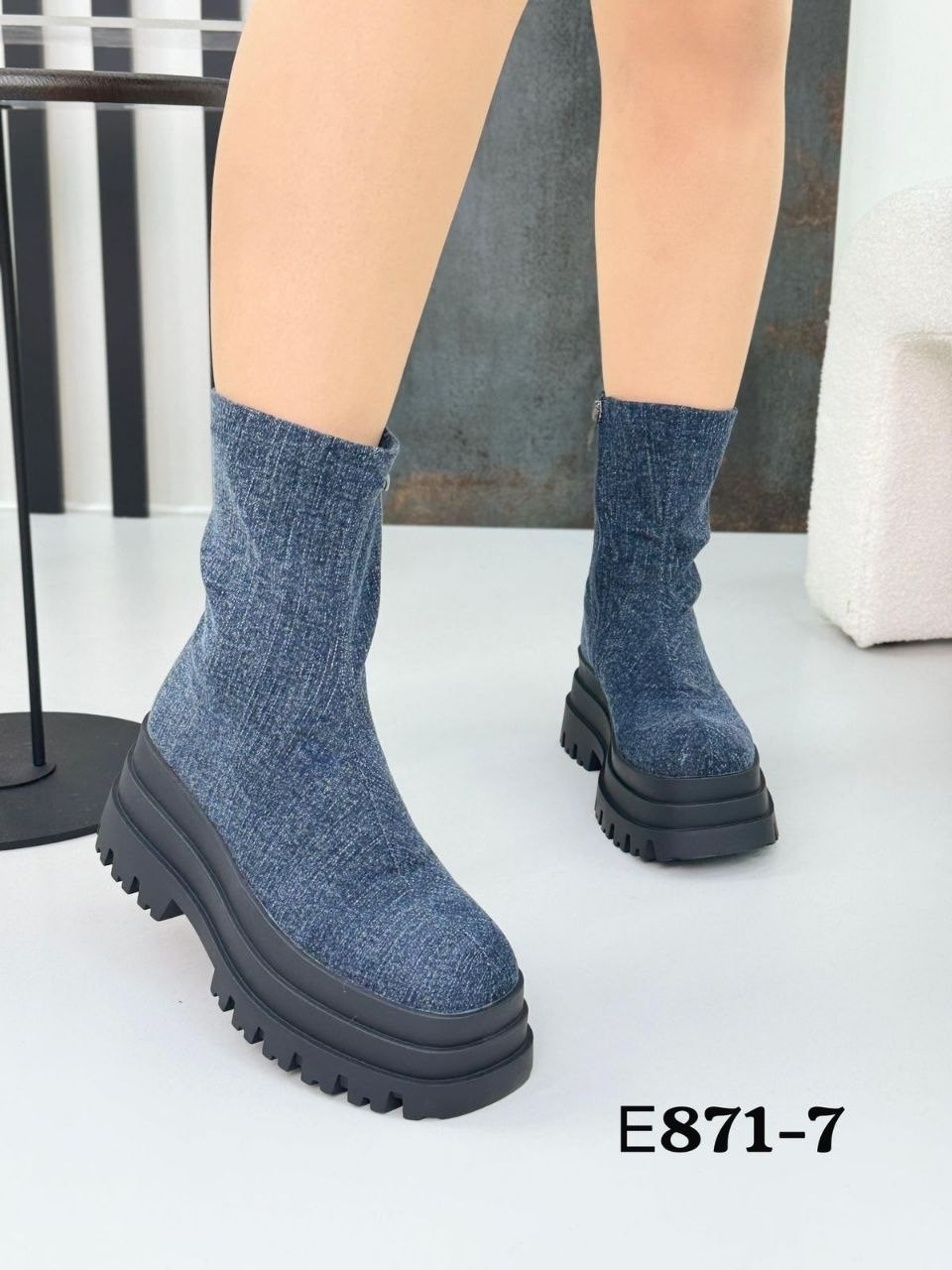 , женская,ботинки текстиль,ботинки на платформе,платформа