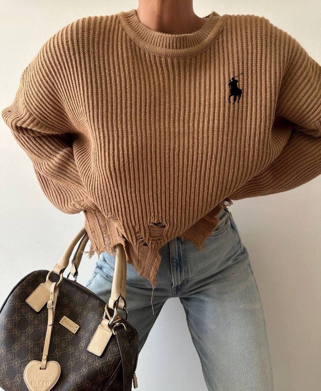 свитер лакшери рвань,свитер теплый джемпер,свитер,модные свитера,свитер женский оверсайз