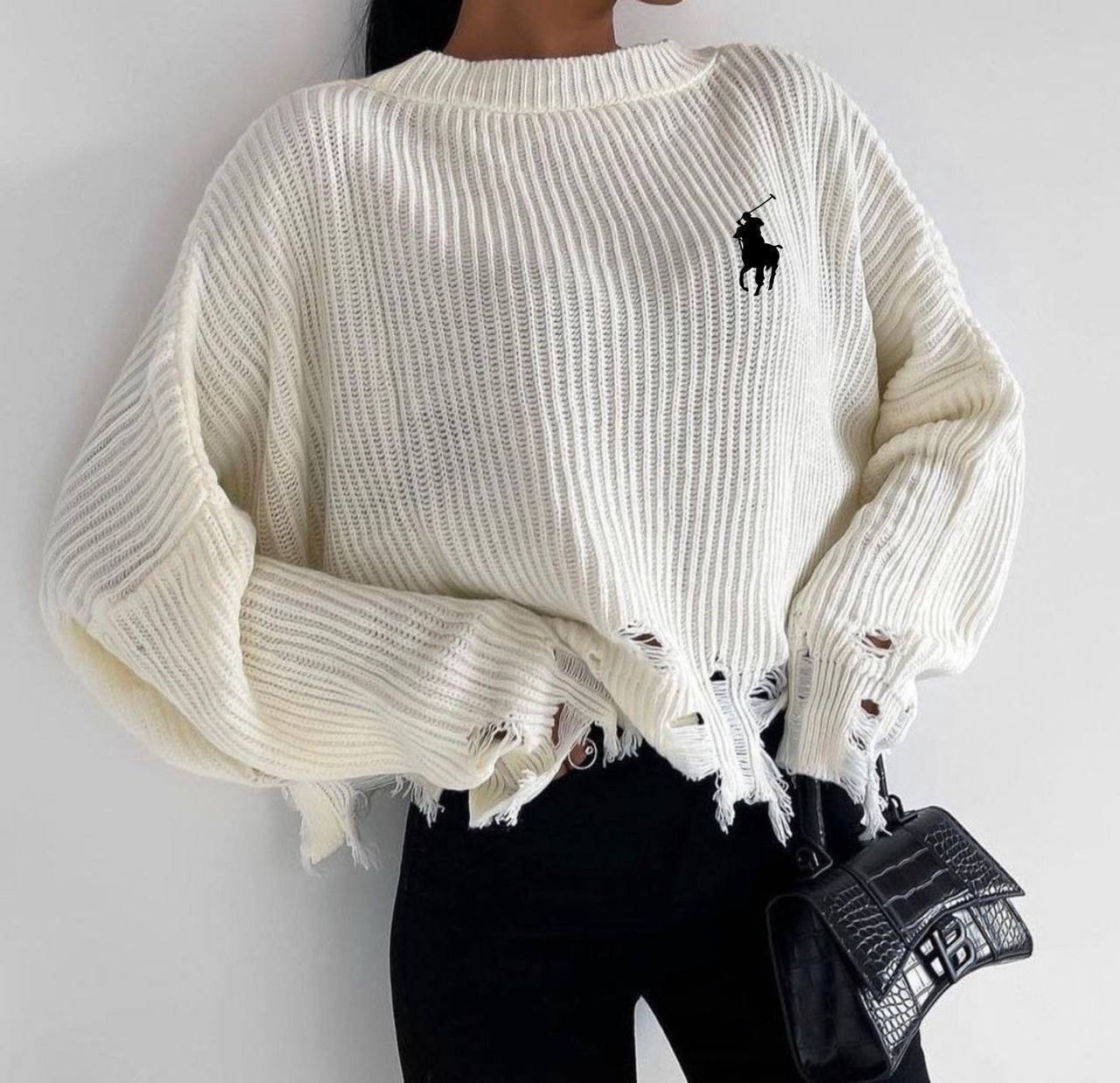 свитер лакшери рвань,свитер теплый джемпер,свитер,модные свитера,свитер женский оверсайз