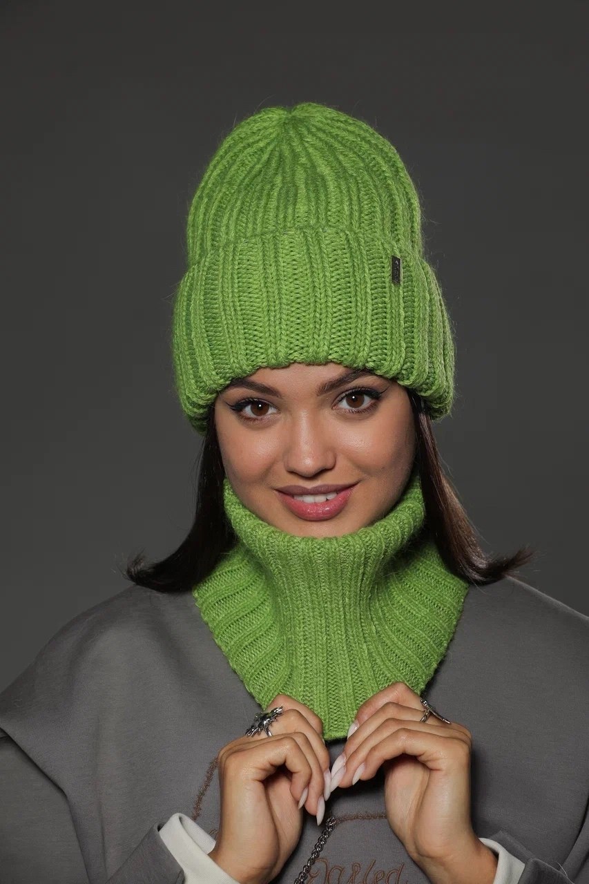 шапка вязаная женская,комплект шапка снуд,комплект шапки,снуд ангора,шапка женская