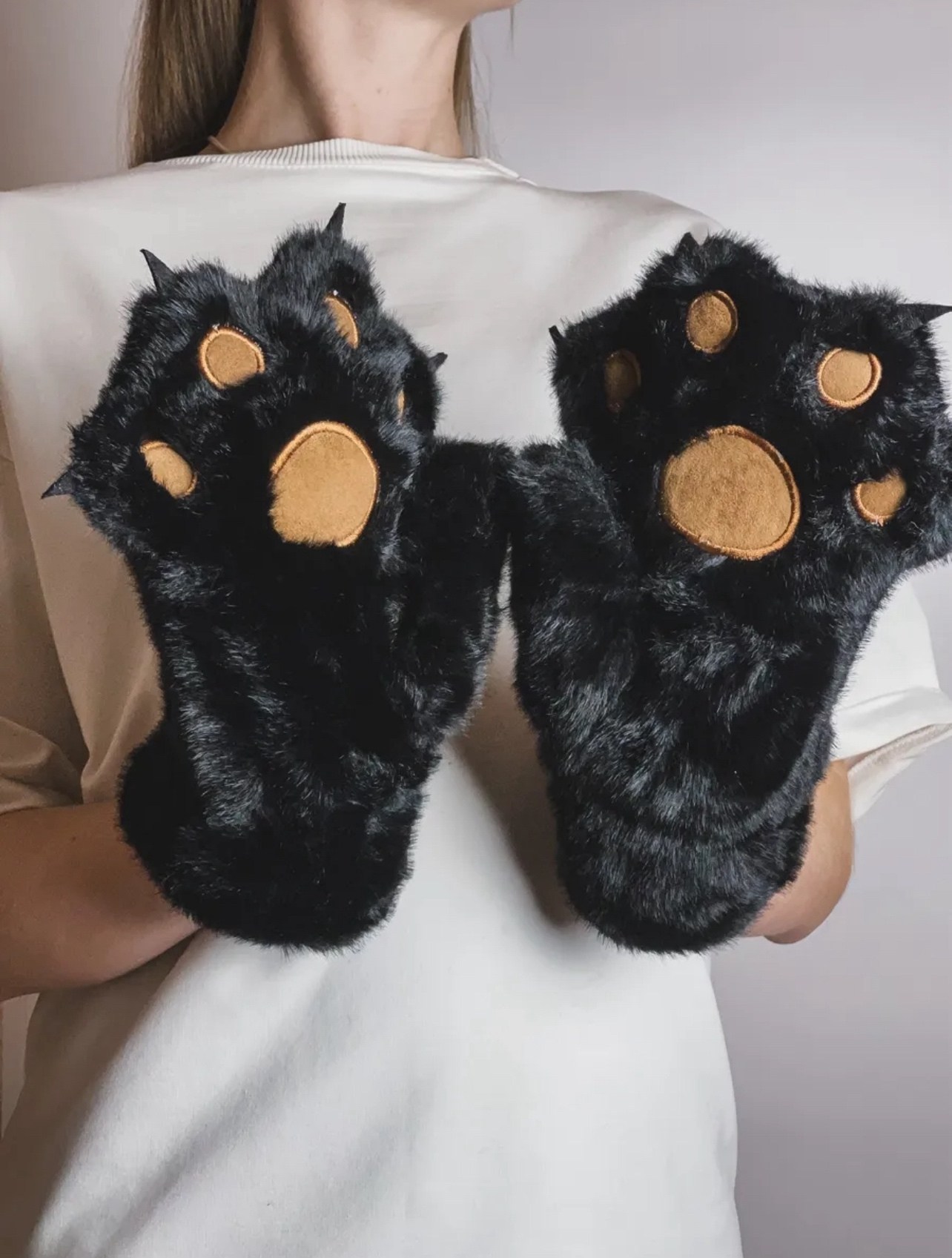 перчатка,перчатки лапки,теплые перчатки,перчатки модные,меховые перчатки