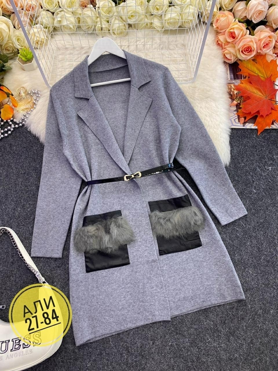 пальто модное,стильное пальто,элегантные кардиганы,пальто с меховыми карманами,пальто зимняя