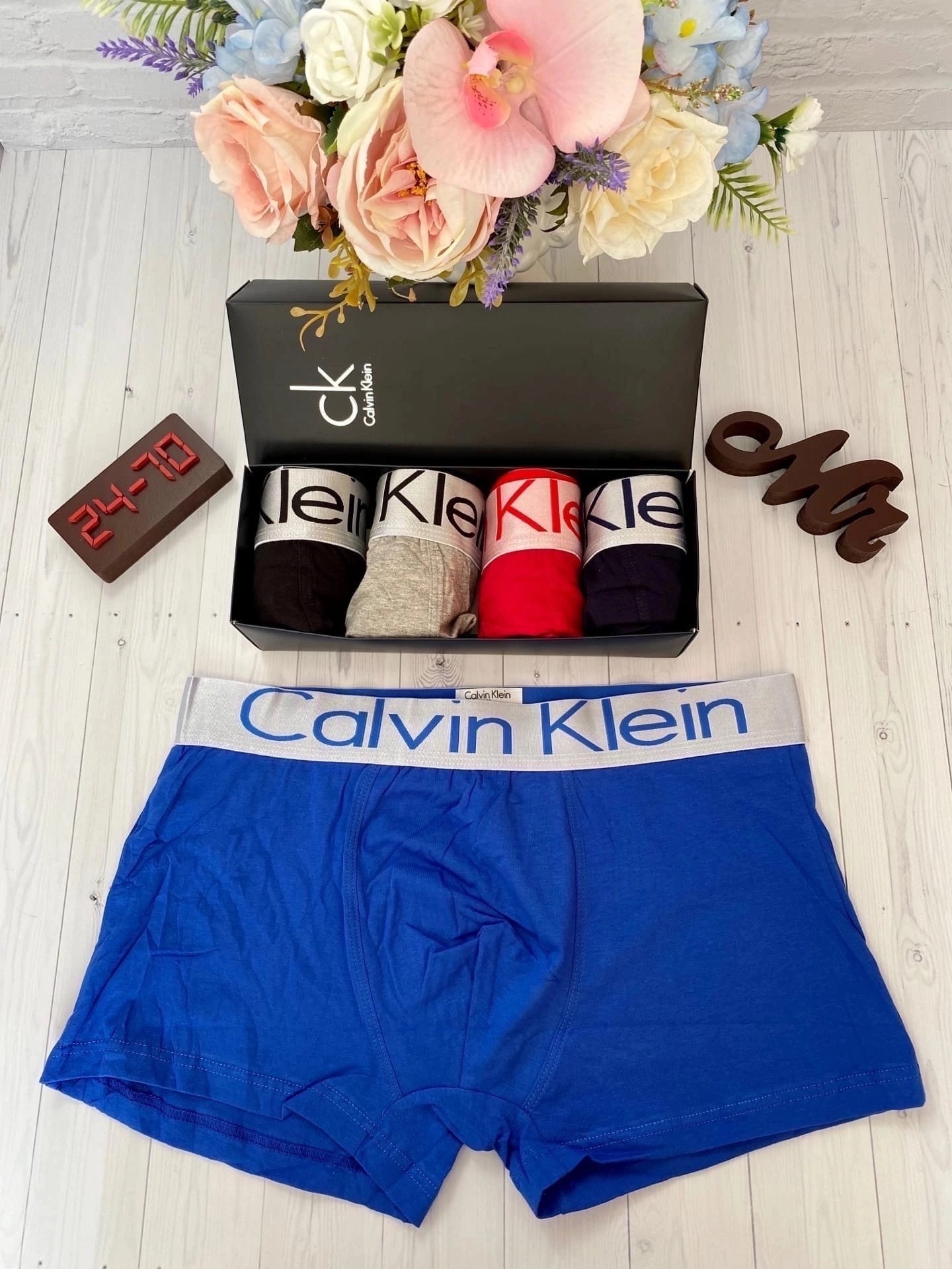 набор боксеров calvin klein,подарочный набор мужской,подарочная коробка