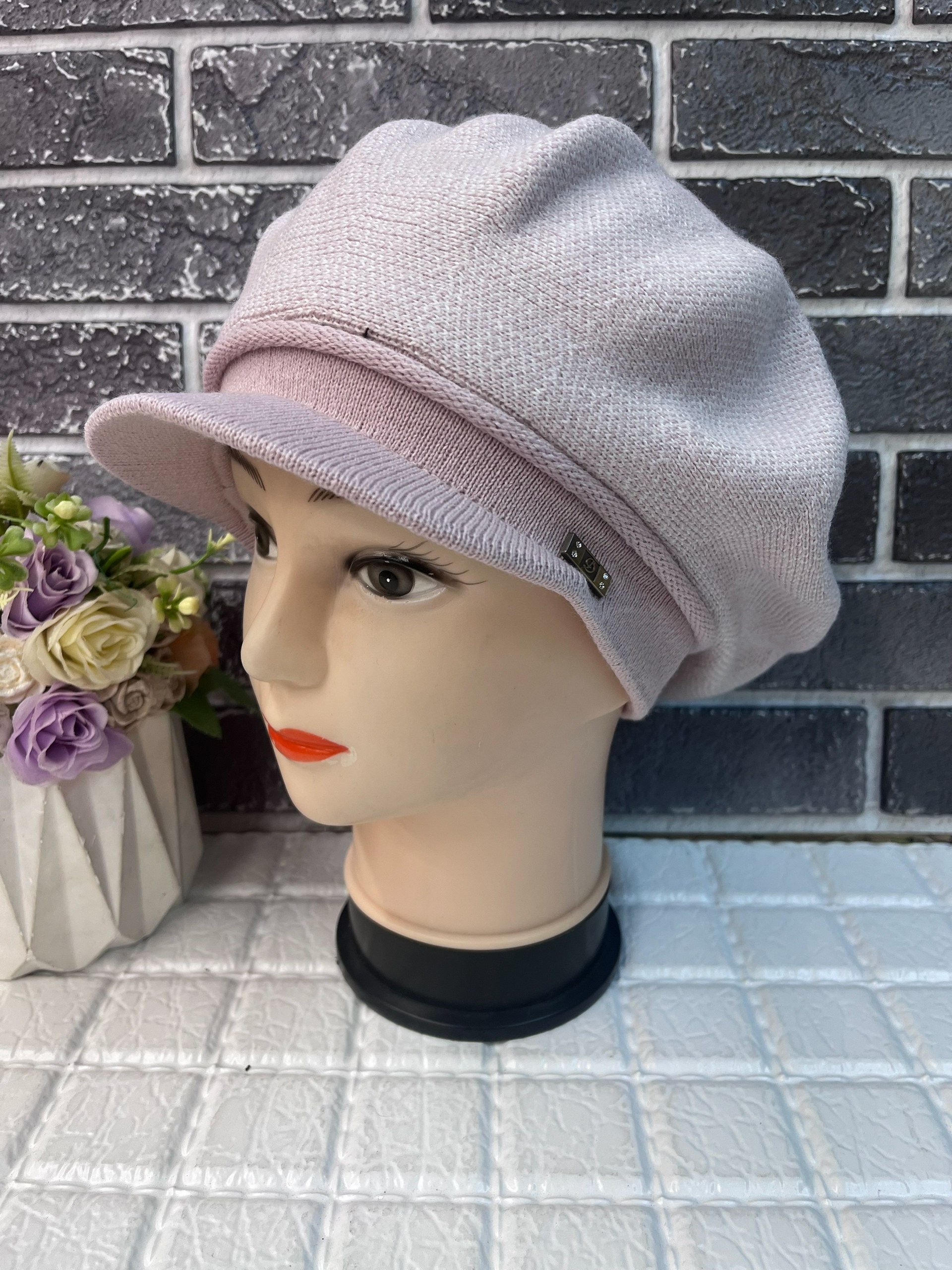 кепка женская,шапка женская,вязаная шапка женская,шапка женская с козырьком,берет с козырьком