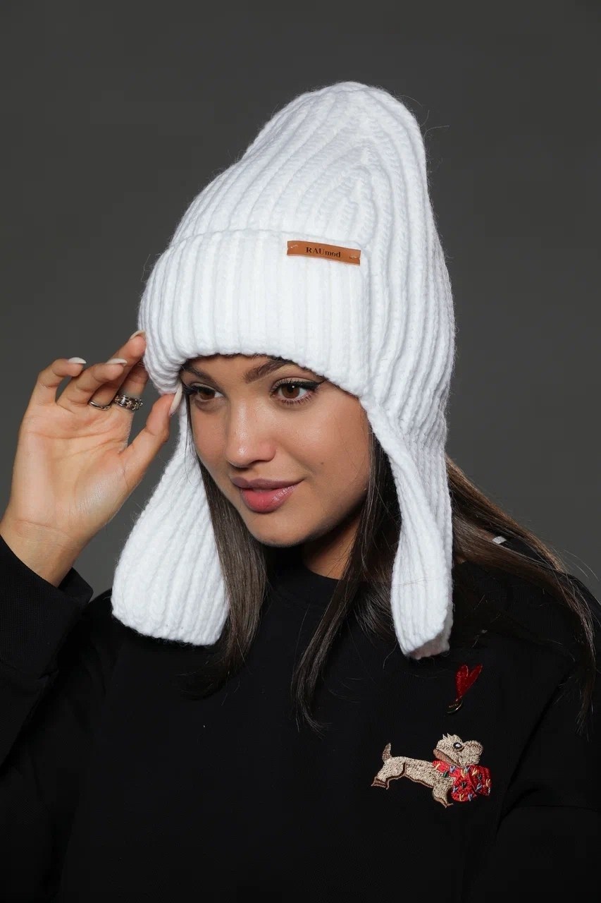 женская вязаная шапка,шапка ушанка женская вязаная,шапка женская,шапка ушанка вязаная теплая на флисе maxval,ушанка вязаная