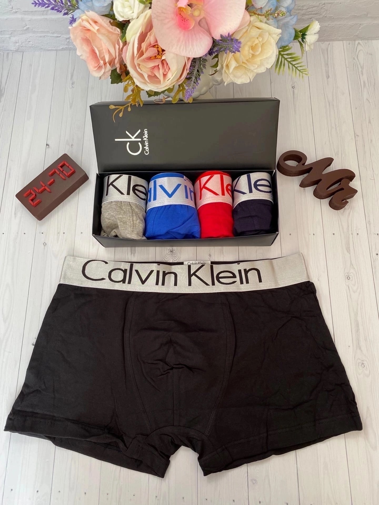набор боксеров calvin klein,подарочный набор мужской,подарочная коробка