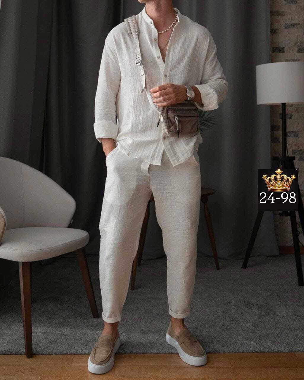 мужской повседневный костюм,повседневный костюм,костюм с рубашкой,комплект рубашка и брюки,костюм двойка мужской