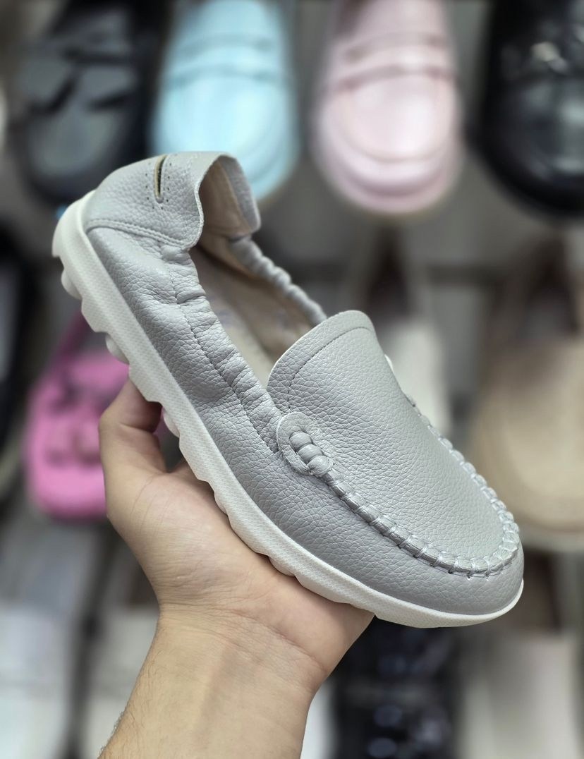 мокасины женские,,эвалли мокасины женские,мокасины серые,женские кожаные мокасины