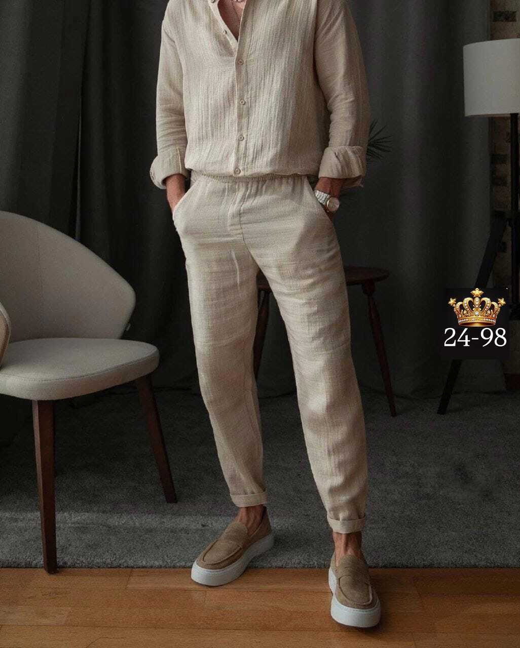 мужской повседневный костюм,повседневный костюм,костюм с рубашкой,комплект рубашка и брюки,костюм двойка мужской