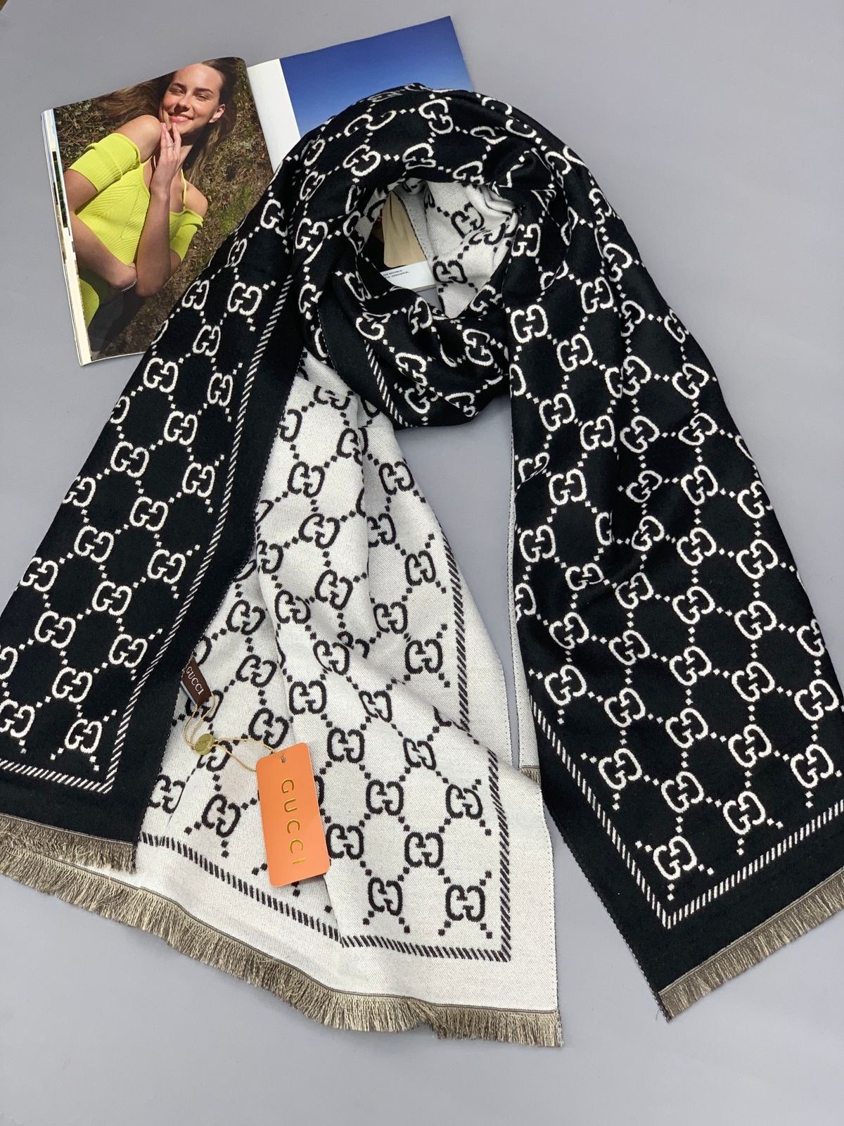 палантин теплый двусторонний кашемировый,палантин теплый,палантин шанель,шарф женские,теплый палантин шарф