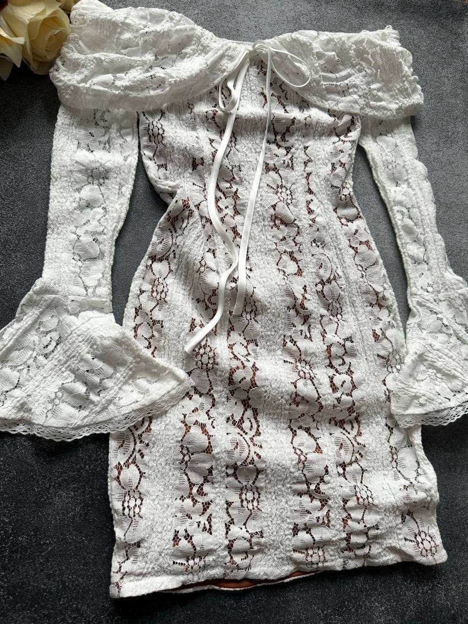 женское кружевное платье с открытыми плечами,платье белое кружевное,кружевное мини платье,кружевное платье,женские кружевные платья