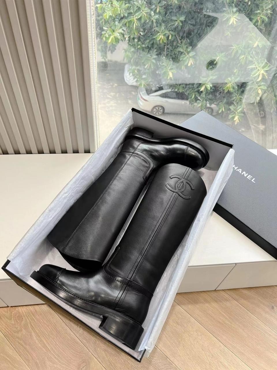 сапоги chanel,сапоги шанель,сапоги кожаные,женские сапоги,сапоги модные