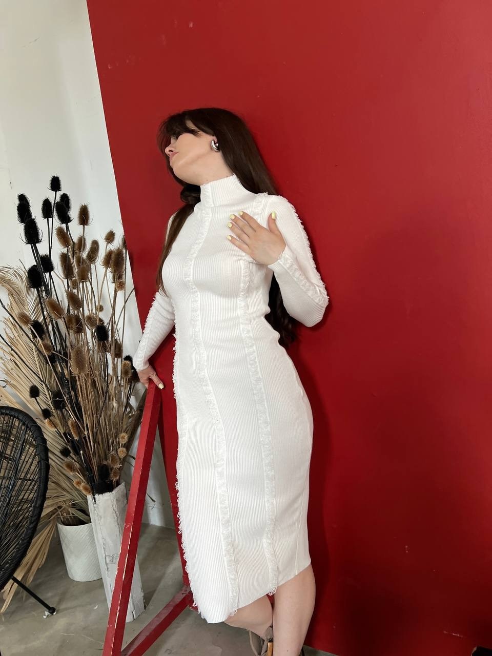 теплое платье вязаное,бордовое вязаное платье,платье лапша,платье вязаное,платье бордовое