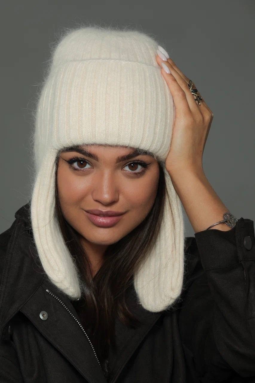 шапка ушанка,шапка ушанка женская,шапка ушанка вязаная женская,вязаная ушанка,шапка ушанка спицами