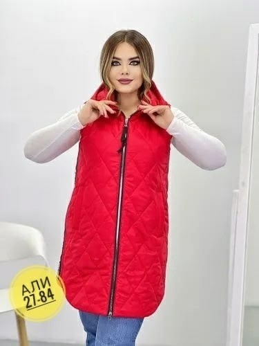 стеганый жилет бурда,жилетка больших размеров на весну jyldyz,жилеты женские утепленные больших размеров,теплый жилет,жилет женский