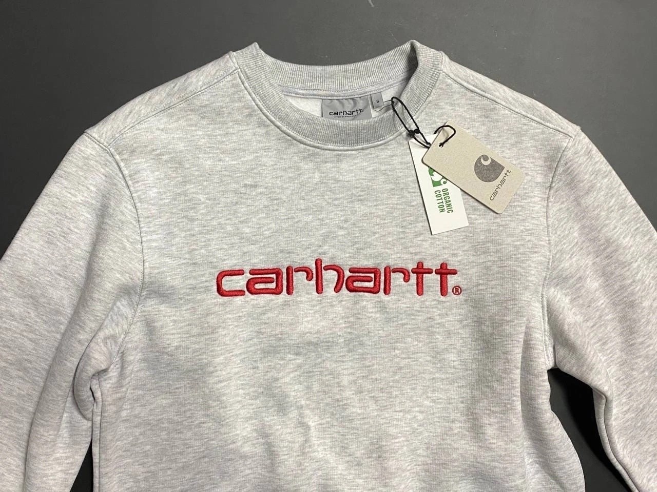 carhartt кофта,свитшот carhartt,мужские свитшоты,серый свитшот,мужские толстовки