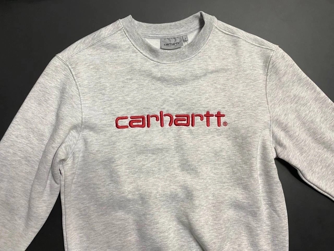 carhartt кофта,свитшот carhartt,мужские свитшоты,серый свитшот,мужские толстовки