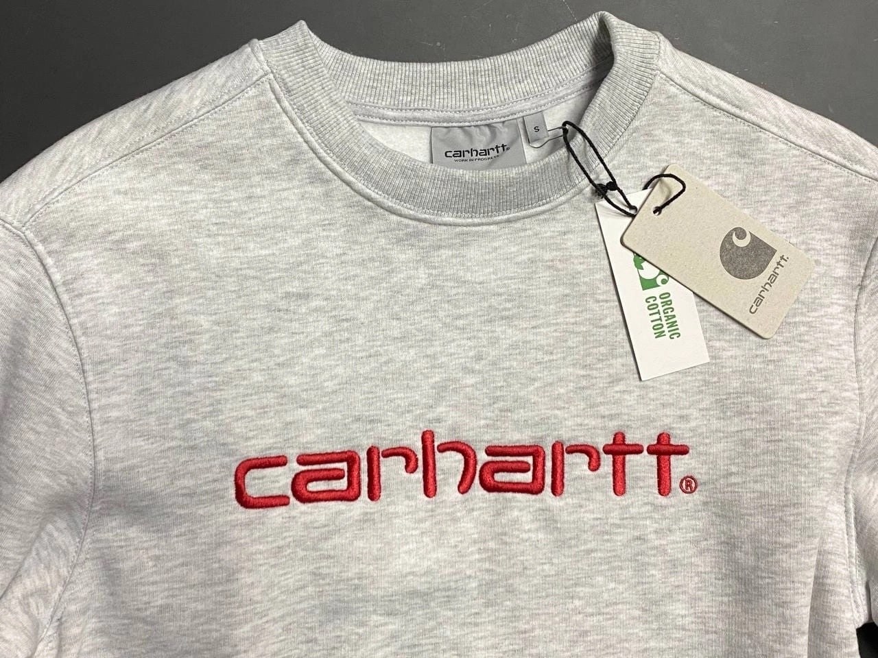 carhartt кофта,свитшот carhartt,мужские свитшоты,серый свитшот,мужские толстовки