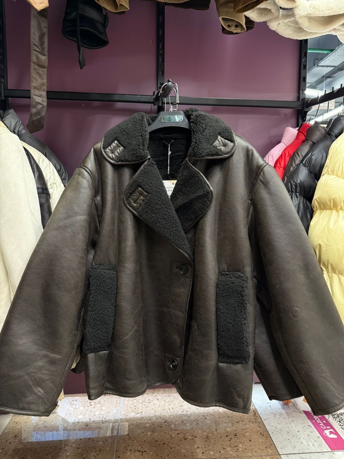 дубленка женская,стильная дубленка,дубленка оверсайз,модное пальто,теплое пальто